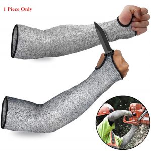 1pc level 5 hppe cut resistant anti puncture work protection arm sleeve cover arm sleeve car maintenance protective work gloves