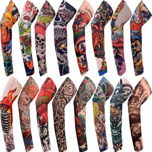 1pcs arm sleeves uv protection full arm cool outdoor golf sports hiking riding arm tattoo sleeve cycling equipment
